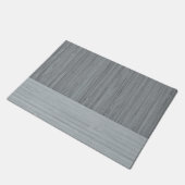 Paillasson Acier Gris Bambou frontière Grain de bois Look (Incliné)