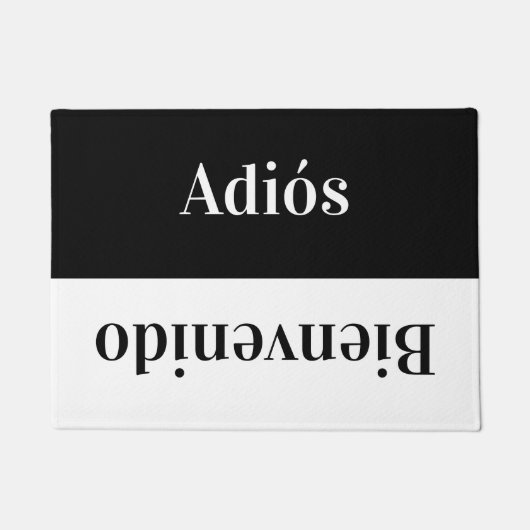 Paillasson Adiós   - salutations dans l'Espagnol (Devant)