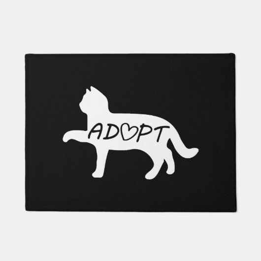 Paillasson Adopter le chat (Devant)