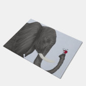 Paillasson Adorable éléphant et mignonne coccinelle (Incliné)