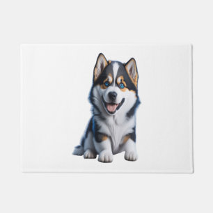 Paillasson Adorable HD Alaskan Malamute Portrait Chiot - Embr