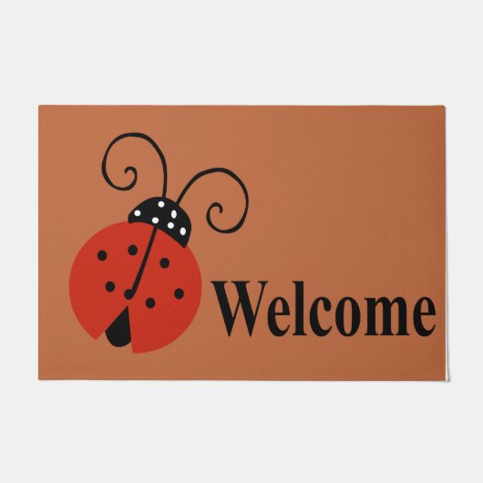 Paillasson Adorable Lady Bug Design Mat, Insect (Devant)