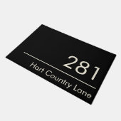 Paillasson Adresse du numéro de maison de fractionnement avan (Incliné)