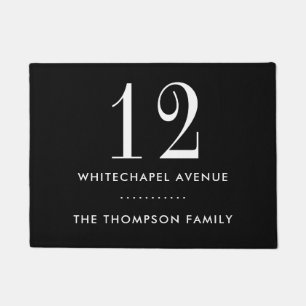 Paillasson Adresse du numéro de maison Nom de famille