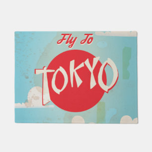 Paillasson Affiche de voyage Vintage Retro Fly to Tokyo