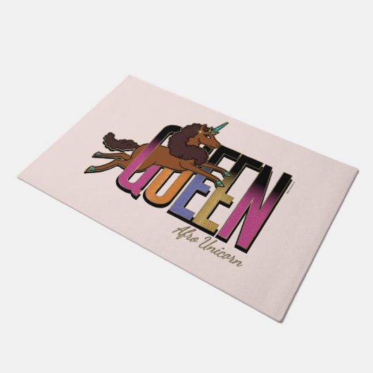 Paillasson Afro Unicorn Queen Design (Incliné)