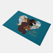 Paillasson Afro Unicorn Trio Coeur Design (Incliné)