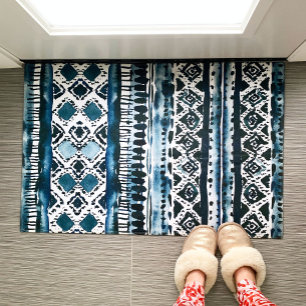 Paillasson AFROBEAT Indigo Tribal Boho