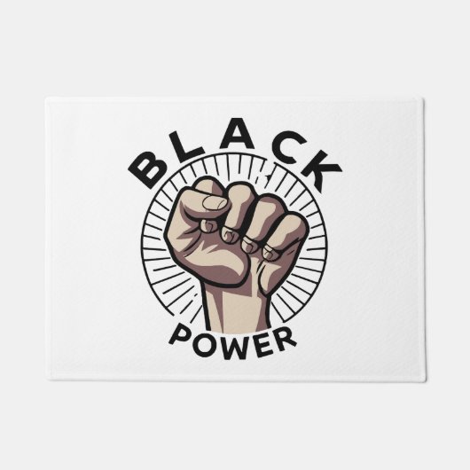 Paillasson Afrocentrique Black Power (Devant)