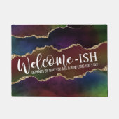 Paillasson Agate intense | Dark Moody Rainbow Welcome-Ish (Devant)