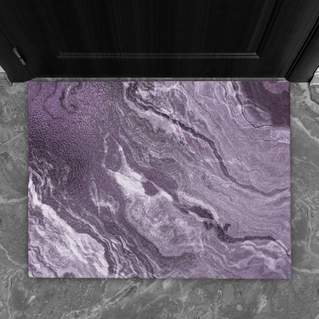 Paillasson Agate violette cristallisée | Moody Marbled Stone (Créateur téléchargé)