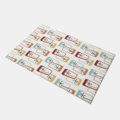 Paillasson Âge atomique Rectangles multicolores (Incliné)