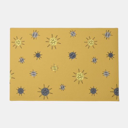 Paillasson Âge atomique Starburst Planètes Ochre Grey (Devant)