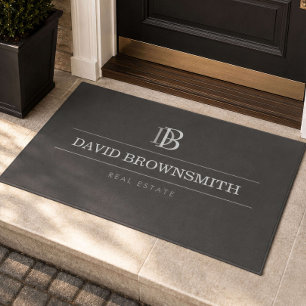 Paillasson Agent Immobilier Monogramme Professionnel Immobili