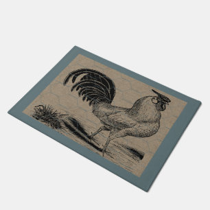 Paillasson Agritourisme et élevage vintage de coq