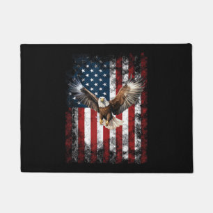 Paillasson Aigle Patriotique 4 juillet USA Drapeau Américain