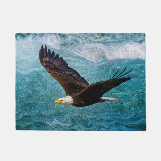Paillasson Aigle qui s'envole au-dessus de la tempête (Devant)