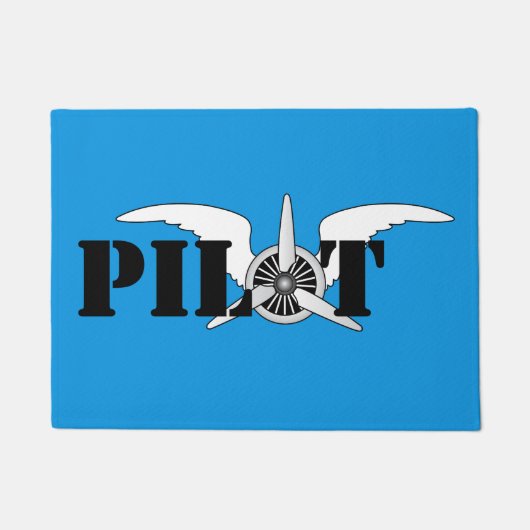 Paillasson Ailes pilotes hélice moteur d'aéronef (Devant)