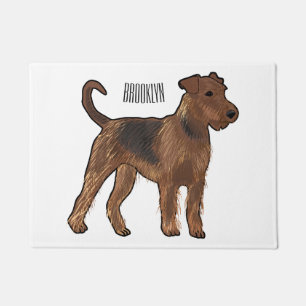 Paillasson Airedale terrier dog cartoon