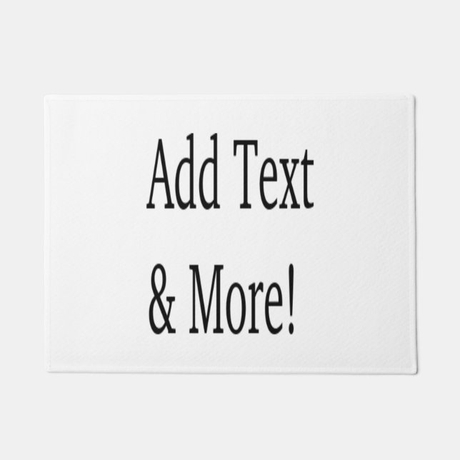 Paillasson Ajouter du texte et plus ! Customisez votre propre (Devant)