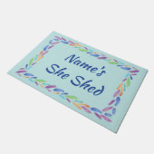 Paillasson Ajouter un nom Modifier le texte Elle Shed Boho Bl (Incliné)
