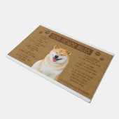 Paillasson Akita Dog House Rules, If It Brock, It's Your (Incliné)