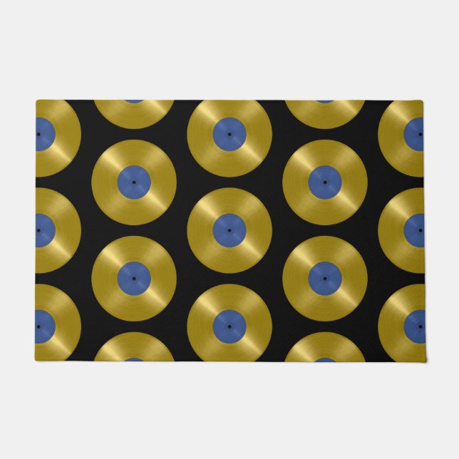 Paillasson Album Gold Vinyl Record (Devant)