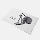 Paillasson Alien gris, la vérité est là (Incliné)