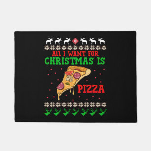 Paillasson All I Want For Christmas Pizza