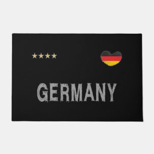Paillasson Allemagne Football Fan Chemise Coeur