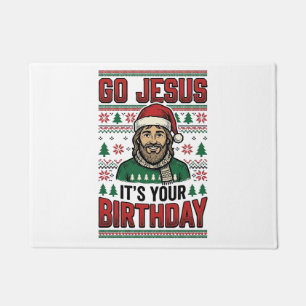 Paillasson Allez Jésus Noël Anniversaire Vintage Chemise