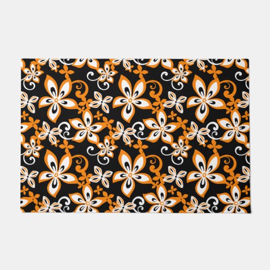 PAILLASSON ALOHA HAWAII (NOIR/ORANGE) (Devant)
