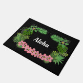 Paillasson Aloha Hawaiian Welcome Tropical Flowers Design (Incliné)