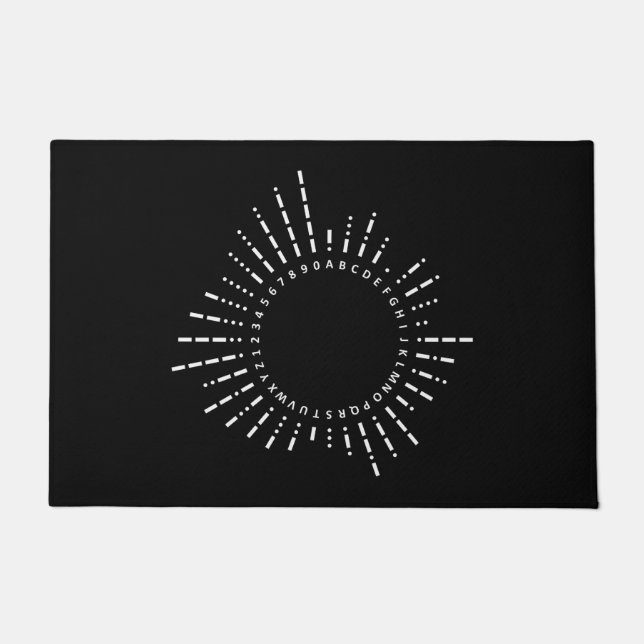 Paillasson Alphabet Code Morse (Devant)
