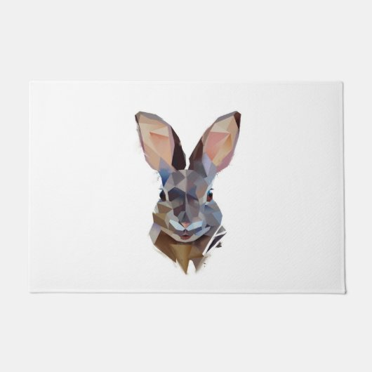 Paillasson Amateurs de lapins| Dessin d'art Don Bunny (Devant)