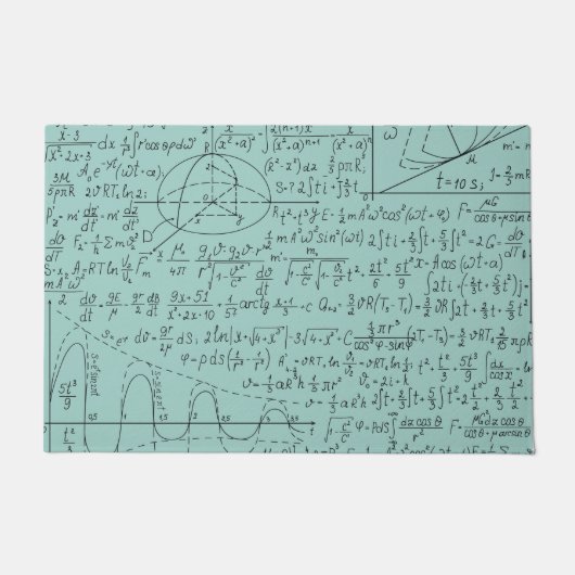 Paillasson Amateurs mathématiques, Formule mathématiques, Gee (Devant)