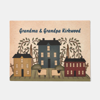 Paillasson American Folk Art Porte personnalisée Mat