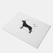 Paillasson American Foxhound Dog - Halloween Moon Silhouette (Incliné)