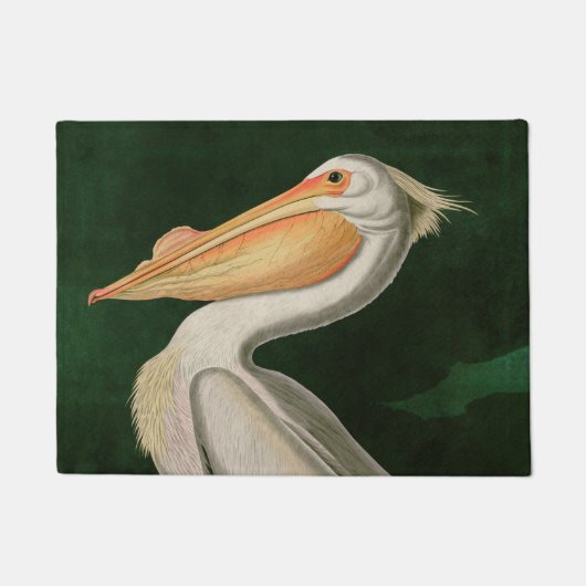 Paillasson American White Pelican Birds of America Audubon (Devant)