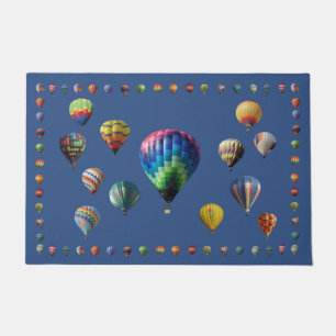 Paillasson Ameublement à ballon à air chaud bleu foncé