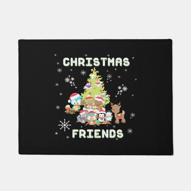 Paillasson Amis de Noël mignons (Devant)