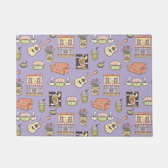 Paillasson AMIS™ | Motif d'icône violet (Devant)