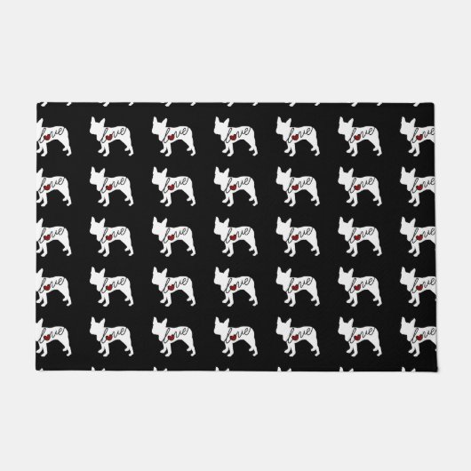 Paillasson Amour de Boston Terrier (Devant)