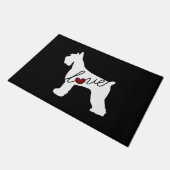 Paillasson Amour de Schnauzer (Schnauzer géant) (Incliné)