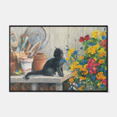 Paillasson amoureux des chats mat, Chat Welcome Mat, Cadeau C (Devant)