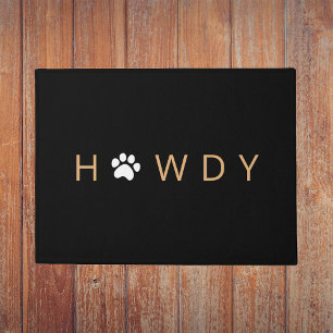 Paillasson Amoureux des chiens Bienvenue Howdy Doormat