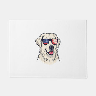Paillasson Amoureux des chiens USA - Puppy cool avec des lune