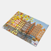 Paillasson Amsterdam City Canal Automne Porte colorée Mat (Incliné)