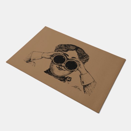 Paillasson Amusant Introverti Antisocial Vous Regarder (Incliné)