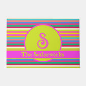 Paillasson Amusant Moderne Bright Stripes Multicolor Maximali (Devant)
